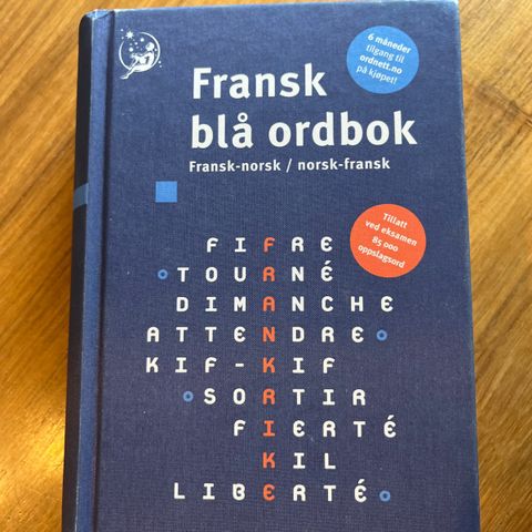 Fransk blå ordbok