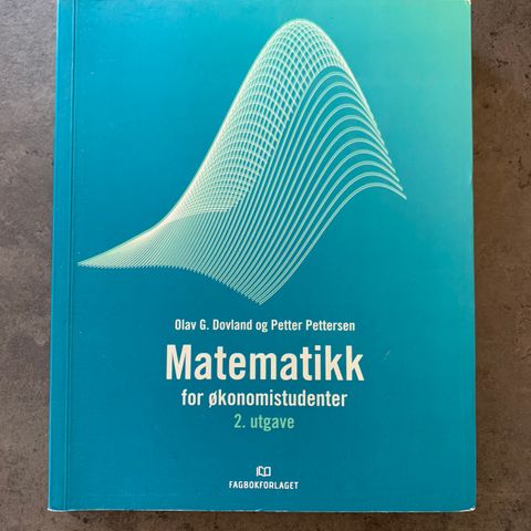 Matematikk for økonomistudenter 2. utgave