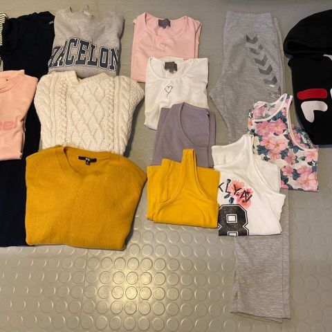 Masse jenteklær str 14år; Fila, Hummel, Cream, Noa Noa, Abercrombie.. Endel nytt