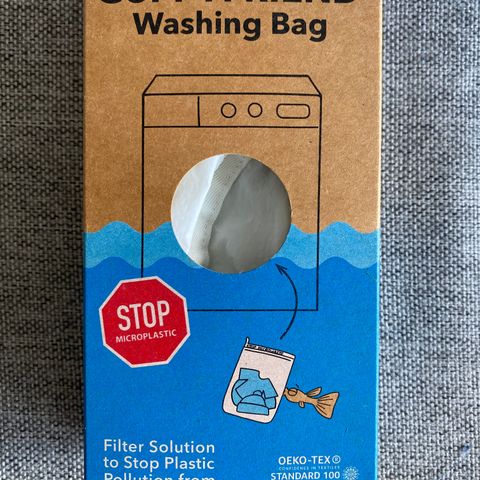 Ny Guppyfriend vaskepose. Bra for miljøet! Fanger mikroplast