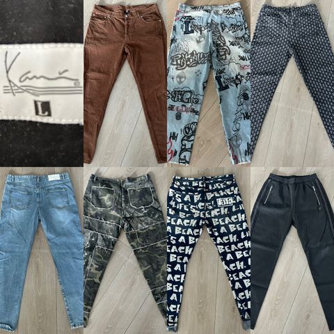 Bukser - Jaded London, Karl Kani, boohooMAN str L, XL, 34, 36