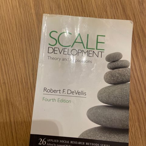 Scale Development,  Robert F. DeVellis