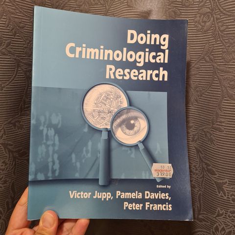 Doing Criminological Research. Fagbok i kriminologi.