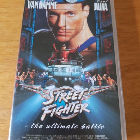 Street Fighter med Jean Clean Van Damme vhs