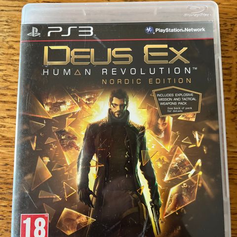 ps3 spill DEUS EX HUMAN REVOLUTION NORDIC EDITION