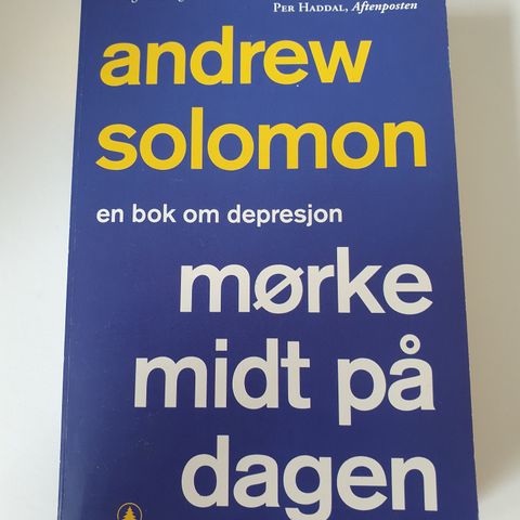 Mørke midt på dagen. En bok om depresjon. Andrew Solomon