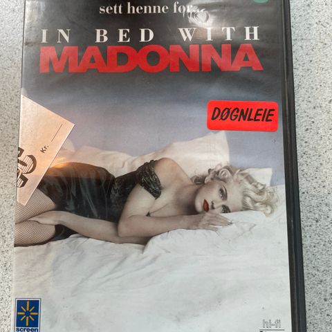 In bed with Madonna. Vhs big box