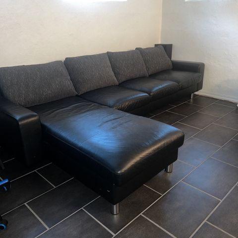 Ekornes E200 sofa, 3 pluss sjeselong