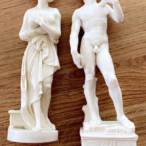 Erotiske romerske figurer. David og ukjent kvinne