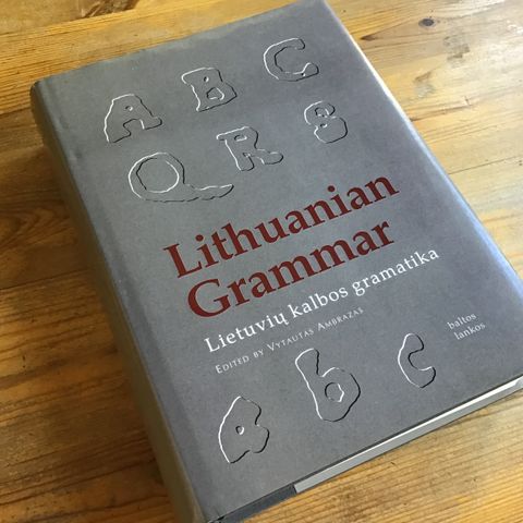 Lithuanian Grammar (litauisk grammatikk, språk, lingvistikk)