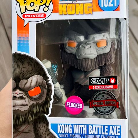 Funko Pop! Kong with Battle Axe (Flocked) | Godzilla vs. Kong (1021)