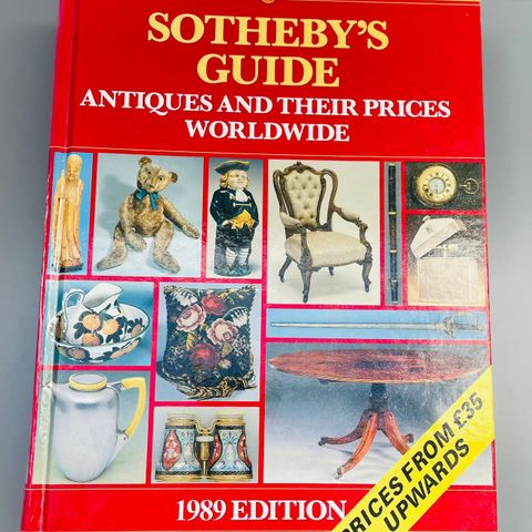 Sotheby’s Guide: Antiques and Their Prices Worldwide 1989 bok antikviteter