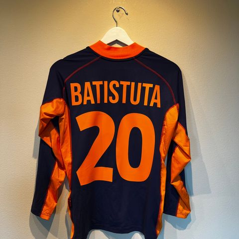 Roma 2001/02 Bortedrakt Langermet - Batistuta 20, fotballdrakt