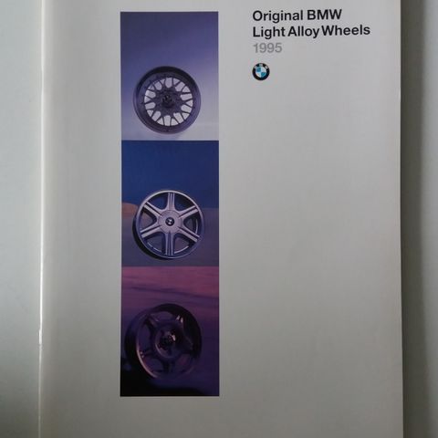 BMW Lettmetall-felger -brosjyre.