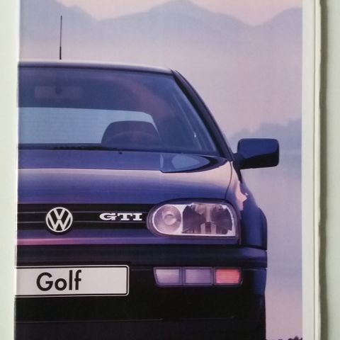VW Golf GTI -brosjyre.