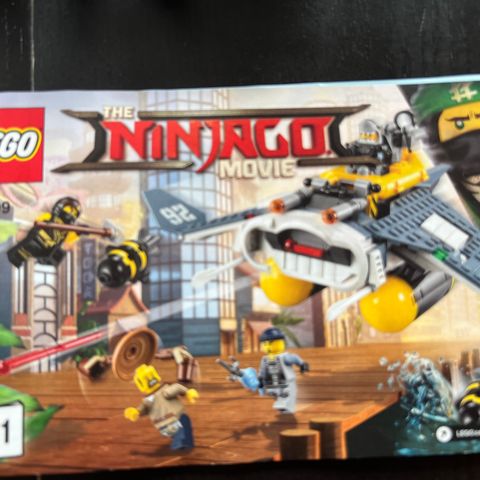 Lego ninjago (70609). Manta Ray Bomber. Djevelrokkebomber