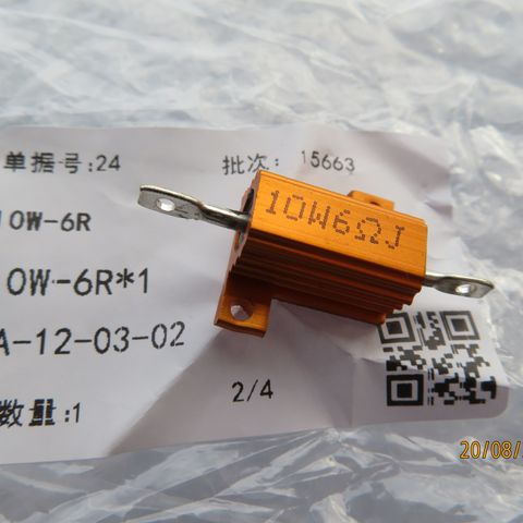 Wireground metal resistor 10w 6R