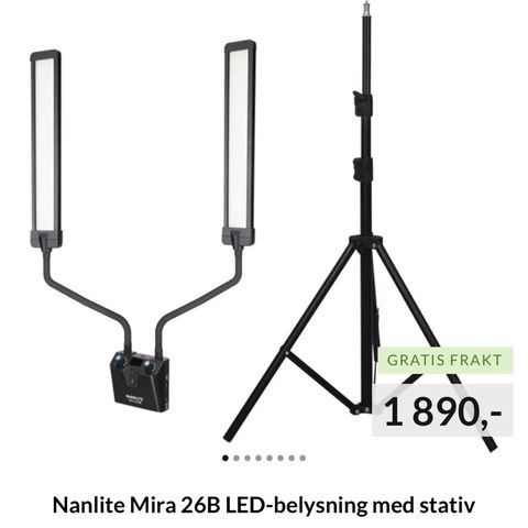 LED-belysning med stativ - gulvlampe