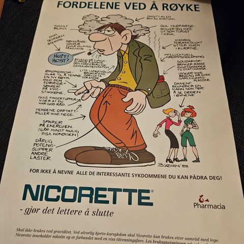 Nicorette plakat