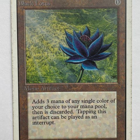 Magic the Gathering Power 9. Unlimited Black Lotus
