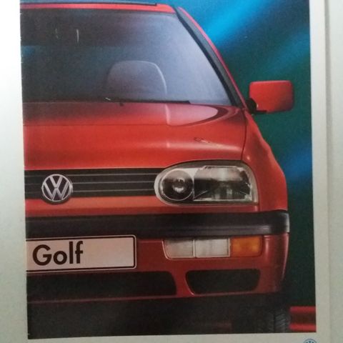 VW Golf Rolling Stones -brosjyre. ( NORSK brosjyre )
