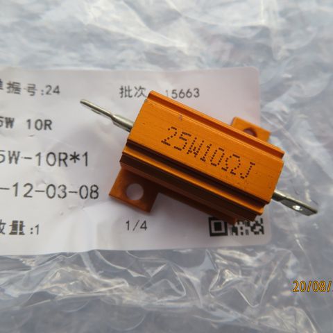 Wireground metal resistor 25W 10R