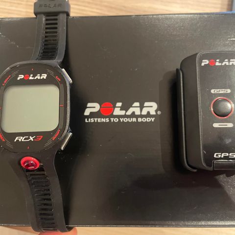 Polar RCX3 pulsklokke + POLAR G5 GPS SENSOR