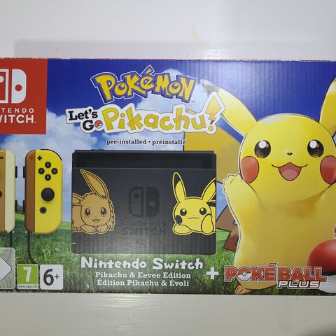 Nintendo Switch Let's Go Pikachu Utgave