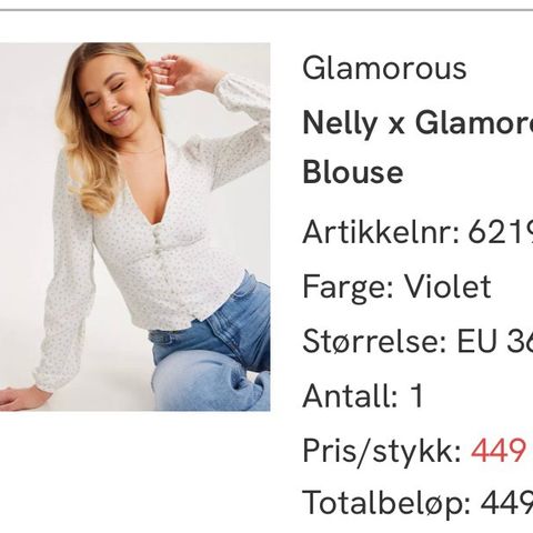 blomstrete bluse fra glamorous