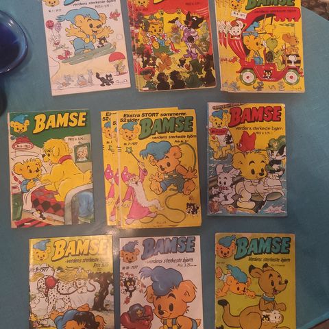 34 stk Bamse blader fra 1977-1979