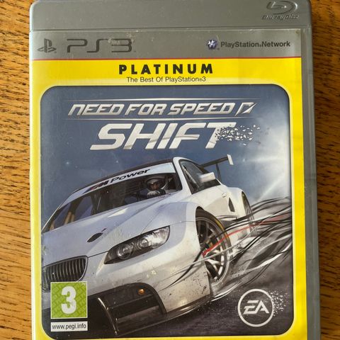 spill ps3 NEED FOR SPEED SHIFT bil barn