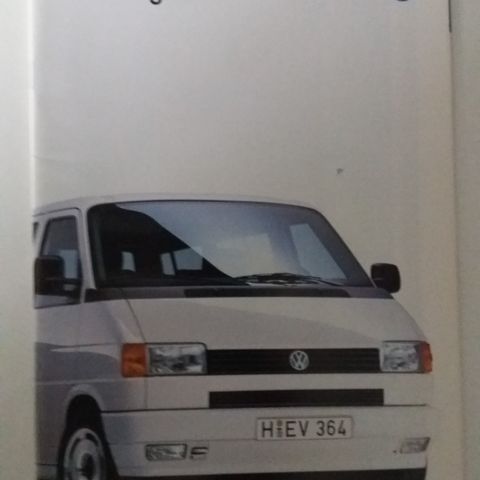 VW CARAVELLE -brosjyre. ( T4 ) NORSK brosjyre.