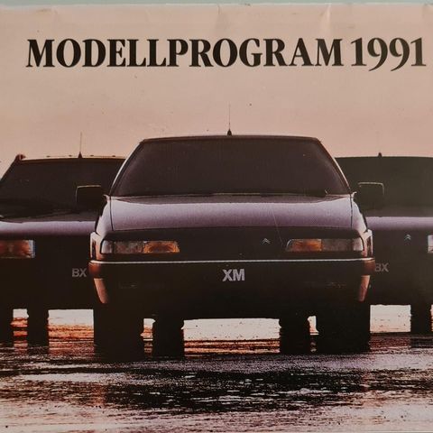 Citroën samlebrosjyre fra 1991 selges