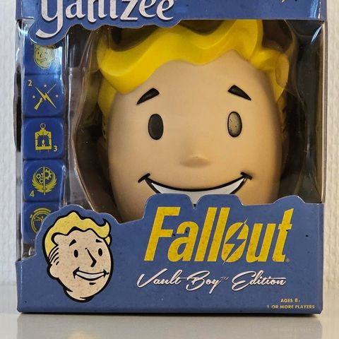 Fallout Yahtzee Vault Boy utgave fra Bethesda og USAopoly