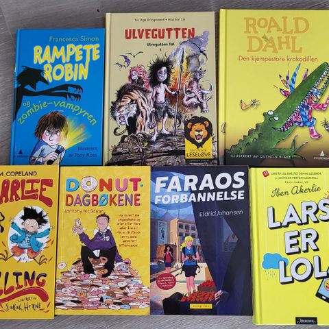 Diverse barnebøker rampete Robin, Roald Dahl, Lars er LOL med flere