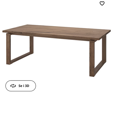 Spisebord MÖRBYLÅNGA fra ikea