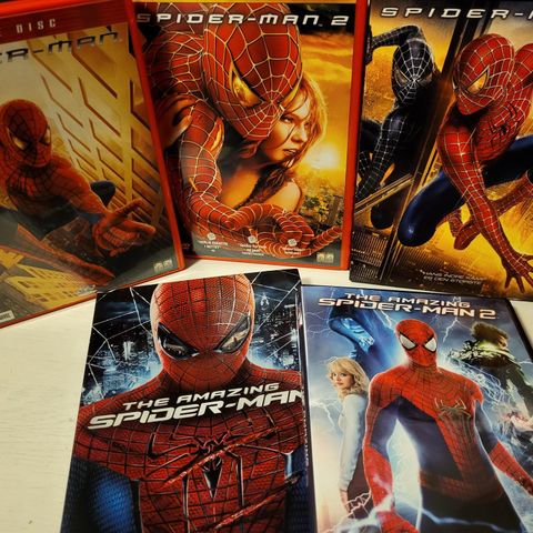 Spiderman samling, 5 filmer