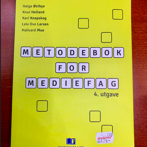 Metodebok for mediefag