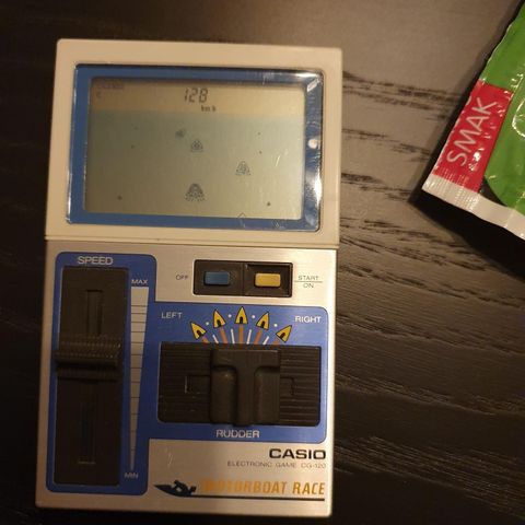 Casio Motorboat Race CG-120 Electronic game originalt  1983