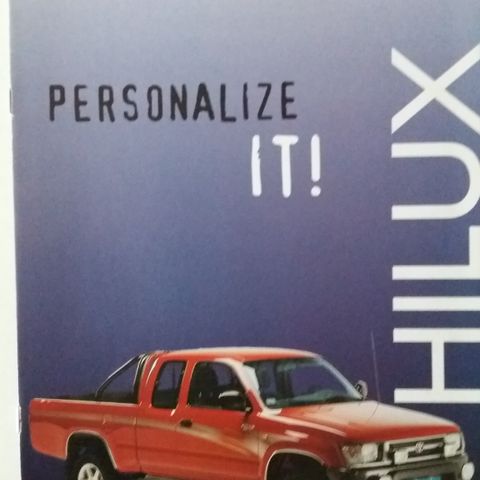 Toyota HILUX Tilbehør -brosjyre.
