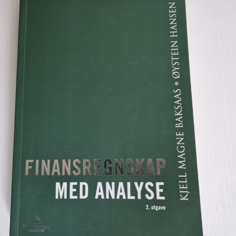 Finansregnskap med Analyse 2. Utgave