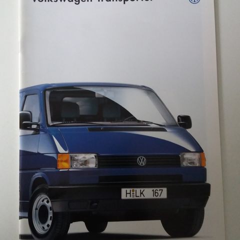 Volkswagen Transporter -brosjyre. ( T4 )NORSK brosjyre.
