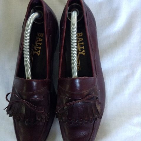 Bally Burgundy Leather, Spencer size UK 7, US 8, EU 41