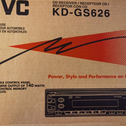 JVC CD receiver for bil