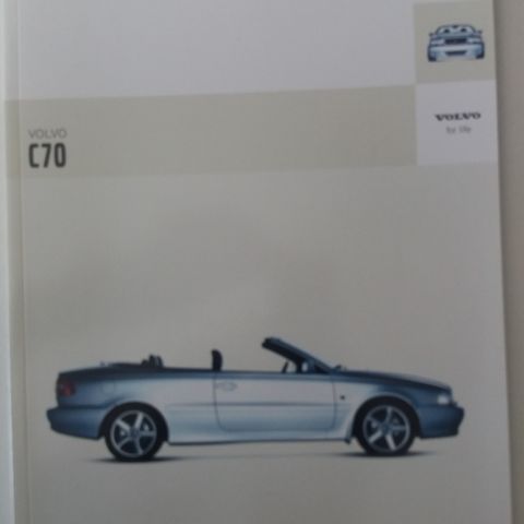 VOLVO C70 CABRIOLET -brosjyre.