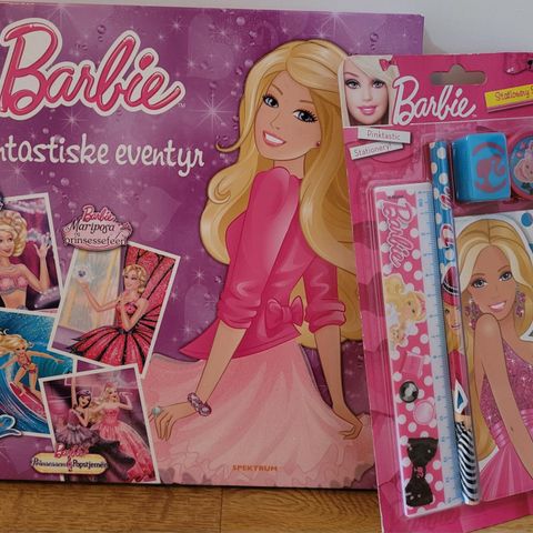 "Barbie - Fantastiske eventyr" + skrivesett