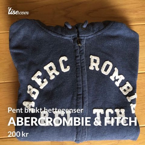 Pent brukt hettegenser fra Abercrombie & Fitch