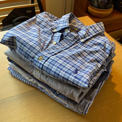 7 stk. skjorter fra Moods of Norway, Ricco Vero og Ralph Lauren Polo str. M