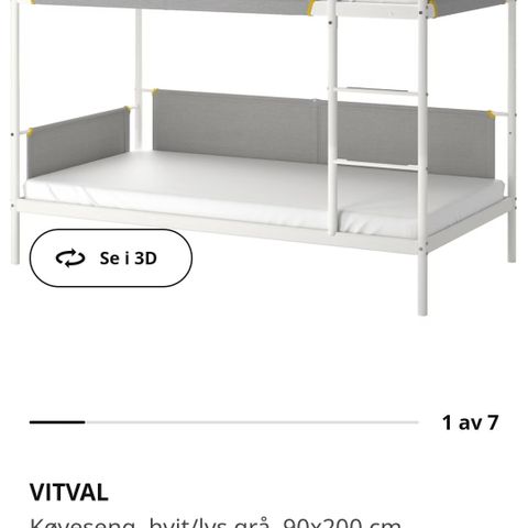 Køyeseng fra IKEA