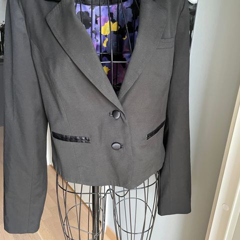 Sort kort blazer